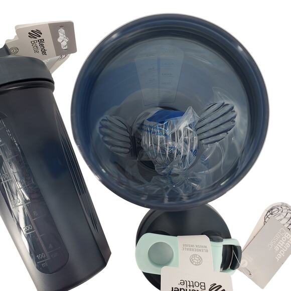 Blender Bottle Set of 2 Blue Special Edition‎ Classic 28oz BPA Free W/ Loop New - Picture 4 of 6